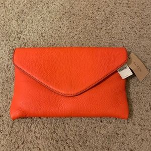 Brand New J. Crew Clutch/Purse in Coral With Tags